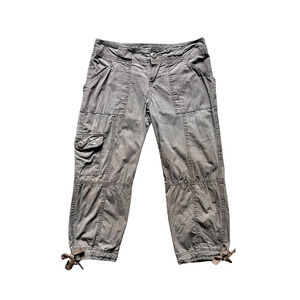 Vtg Y2K SO Wear It Declare It Cargo Capri Pants Low Rise Grunge Skater Outdoor